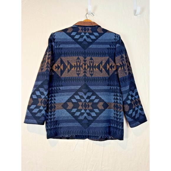 VTG Wool Blend Western Jacket Coat Sz M Southwest Native USA New Frontier - Picture 4 of 6